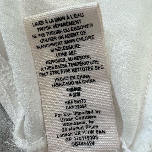 Free People Don’t Let Go cream white long balloon sleeve boho peasant top XS - Picture 8 of 11